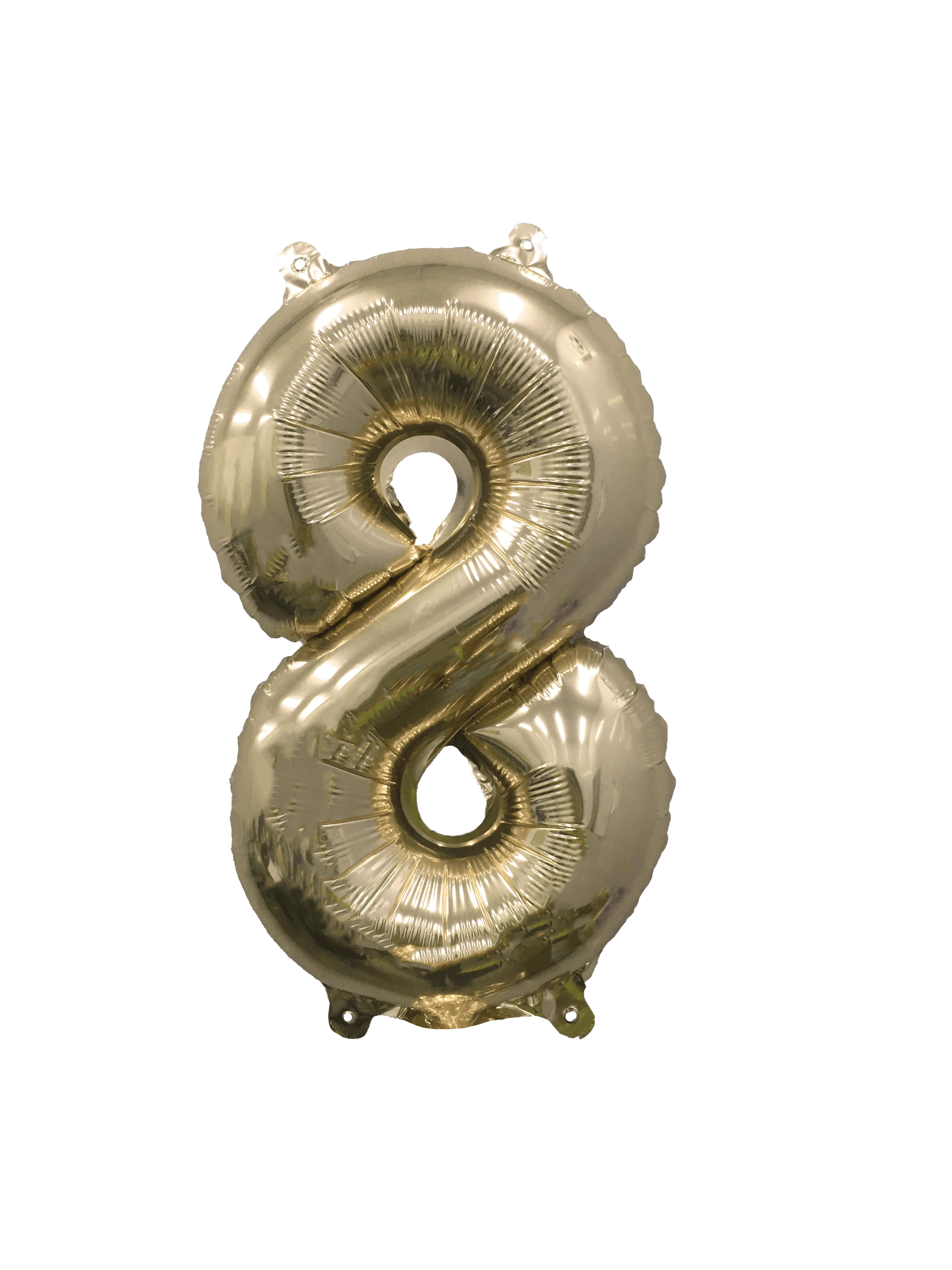 32" Ellie's Brand Mylar (Gold) Number 8 - Single Pack  